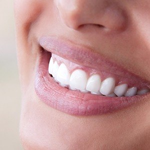 Closeup of healthy teeth and gums