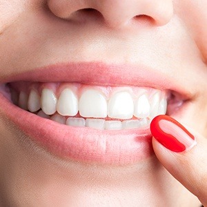 Closeup of healthy smile